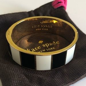 kate spade idiom bangle black and white